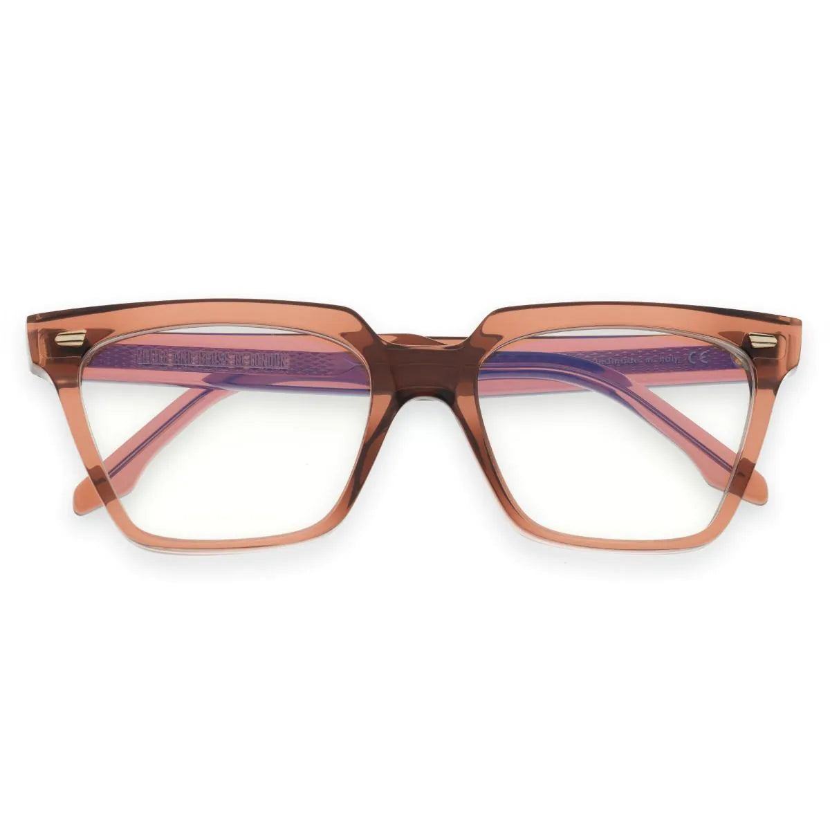 CUTLER AND GROSS 1346 brown crystal SZEMÜVEGKERET